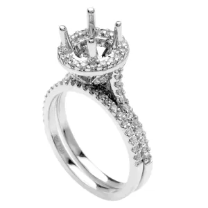 0.85ct 14K or 18K White Gold Diamond Ring