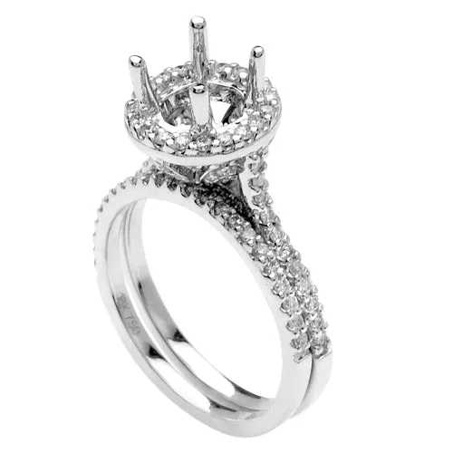0.85ct 14K or 18K White Gold Diamond Ring