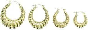 10K Gold Shrimp Earrings