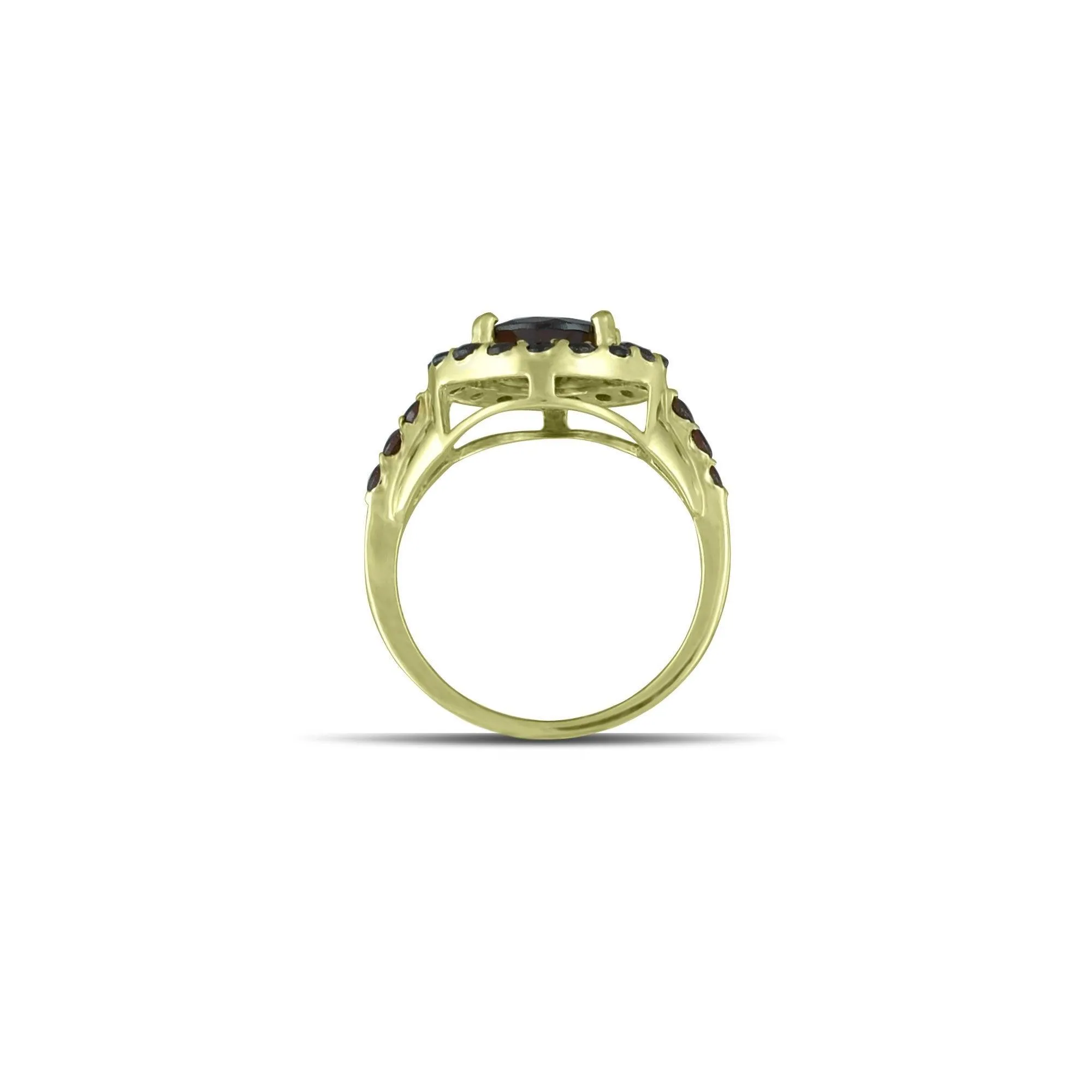 10K Yellow Gold Multi-Stone Garnet Fashion Ring