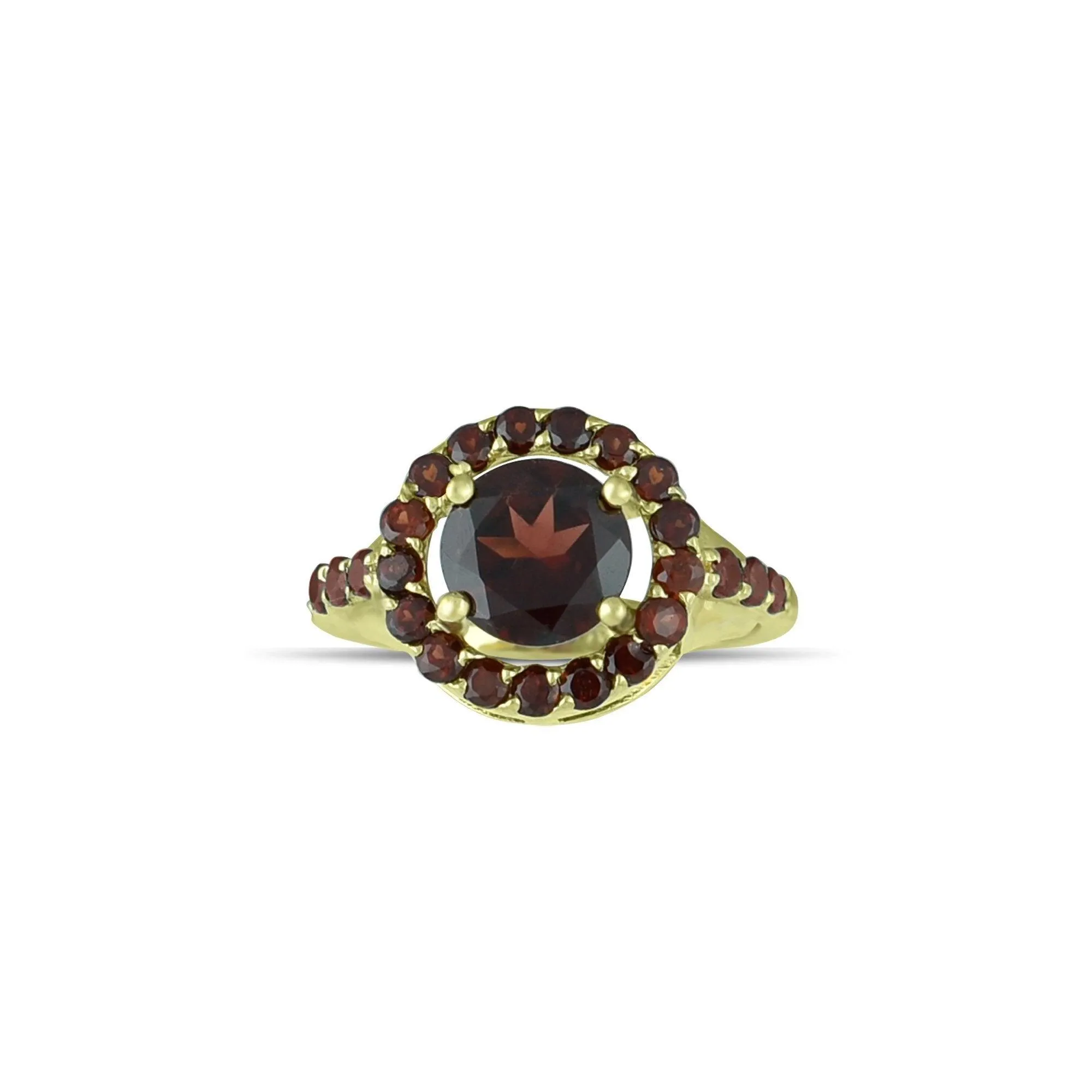 10K Yellow Gold Multi-Stone Garnet Fashion Ring