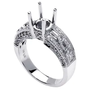1.11ct 14K or 18K White Gold Diamond Ring