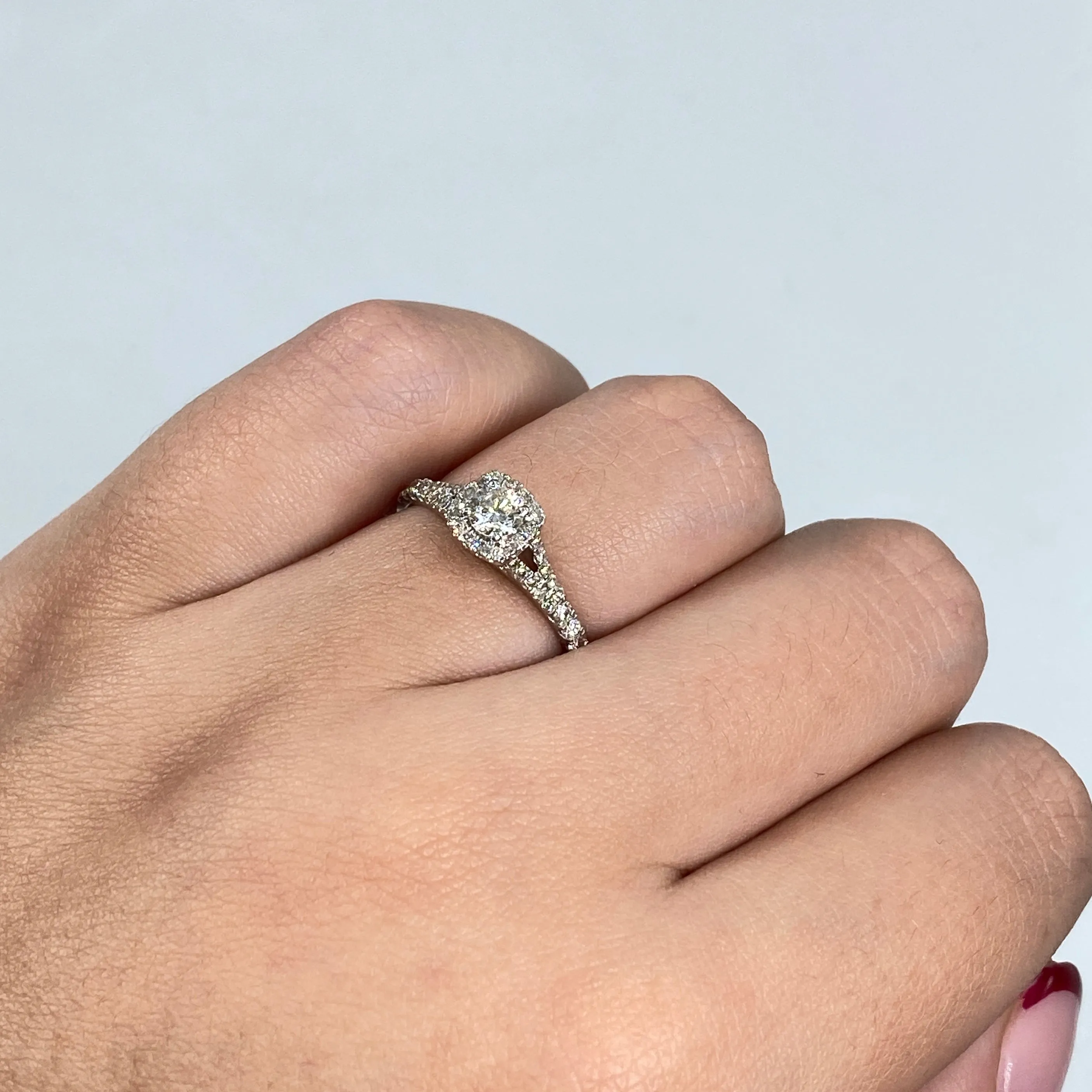 14K Diamond Beloved Engagement Ring