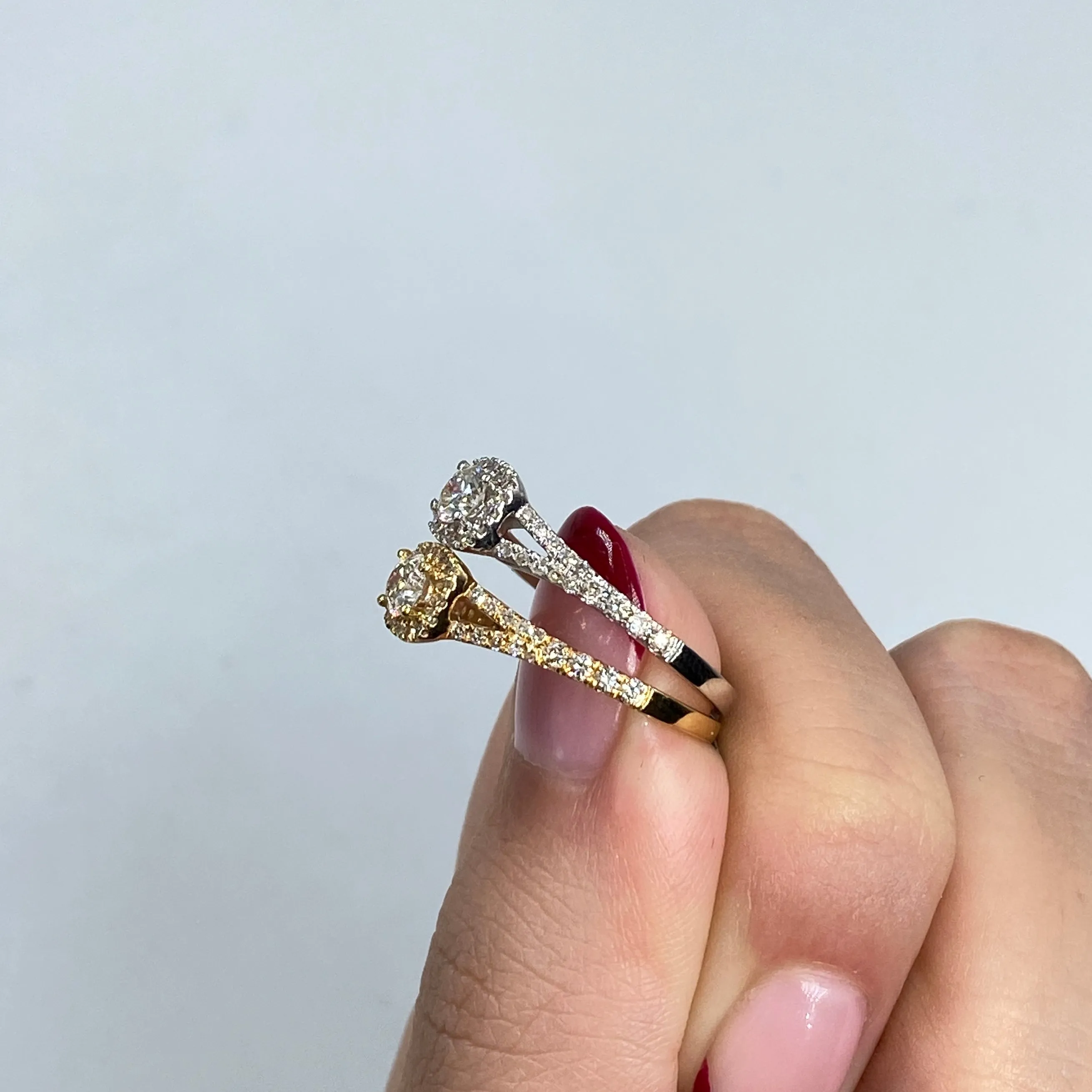 14K Diamond Beloved Engagement Ring