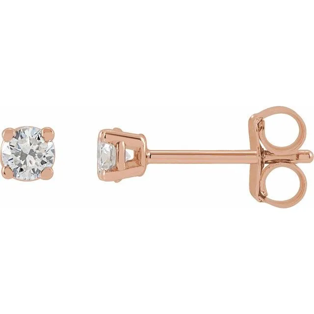 14K Rose Gold 1/3 CTW Lab-Grown Diamond Stud Earrings