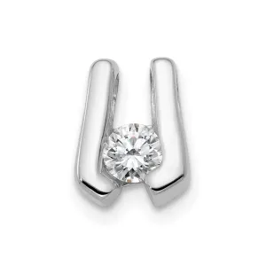 14k White Gold VS 3.75mm Diamond Slide