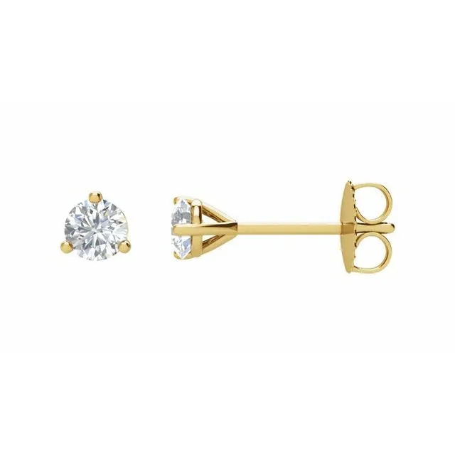 14K Yellow Gold 1/4 CTW Natural Diamond Stud Earrings