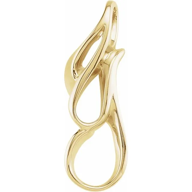 14K Yellow Gold Freeform Pendant