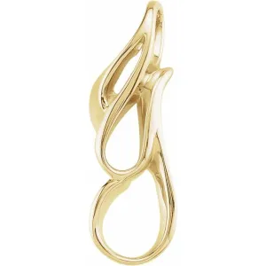 14K Yellow Gold Freeform Pendant
