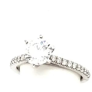 14KW Fishtail Diamond Engagement Ring