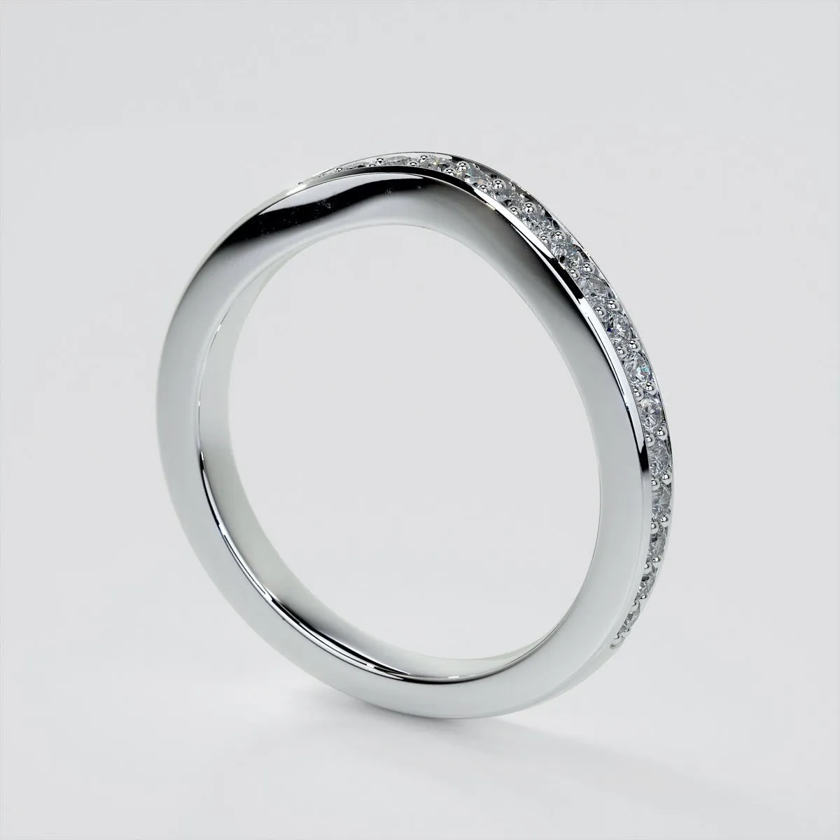 1.5Ct Pear Cut Lab Grown Diamond VS1 Clarity  | G-Color Engagement Ring in 18K White Gold