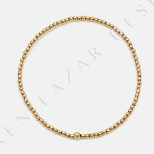 2mm Yellow Gold Filled Bracelet