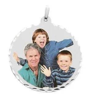 38 mm Large Round Photo Pendant Jewelry