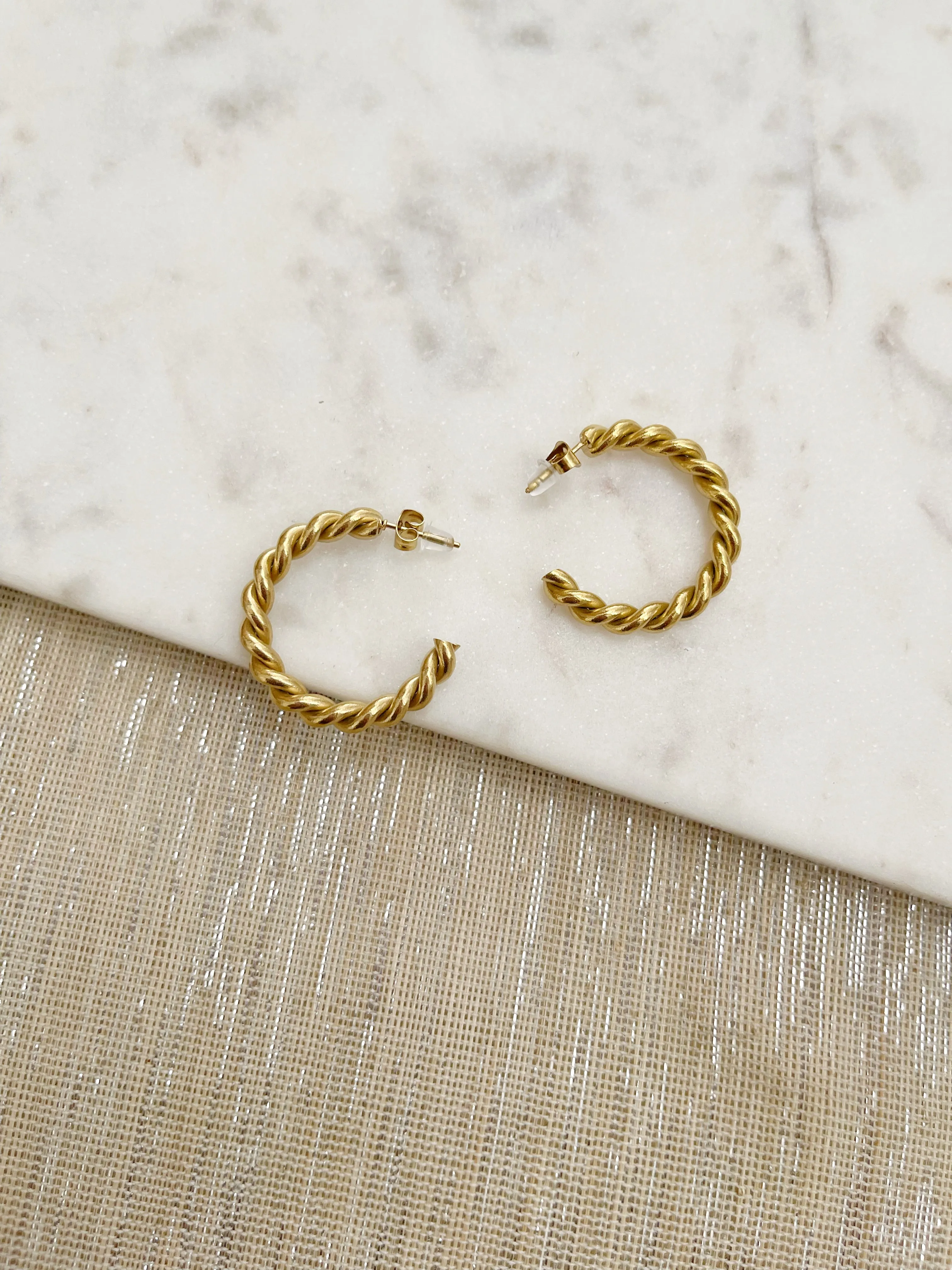 8837JE - Talley Gold Filled Hoop Earrings
