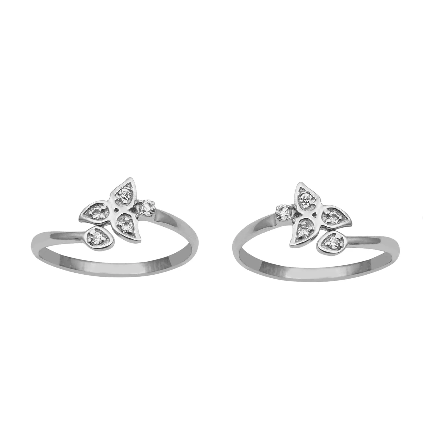 925 Silver Toe Rings Pair | Size Adjustable |Gift For Women Flexible Toe Ring Gross Weight 2.00