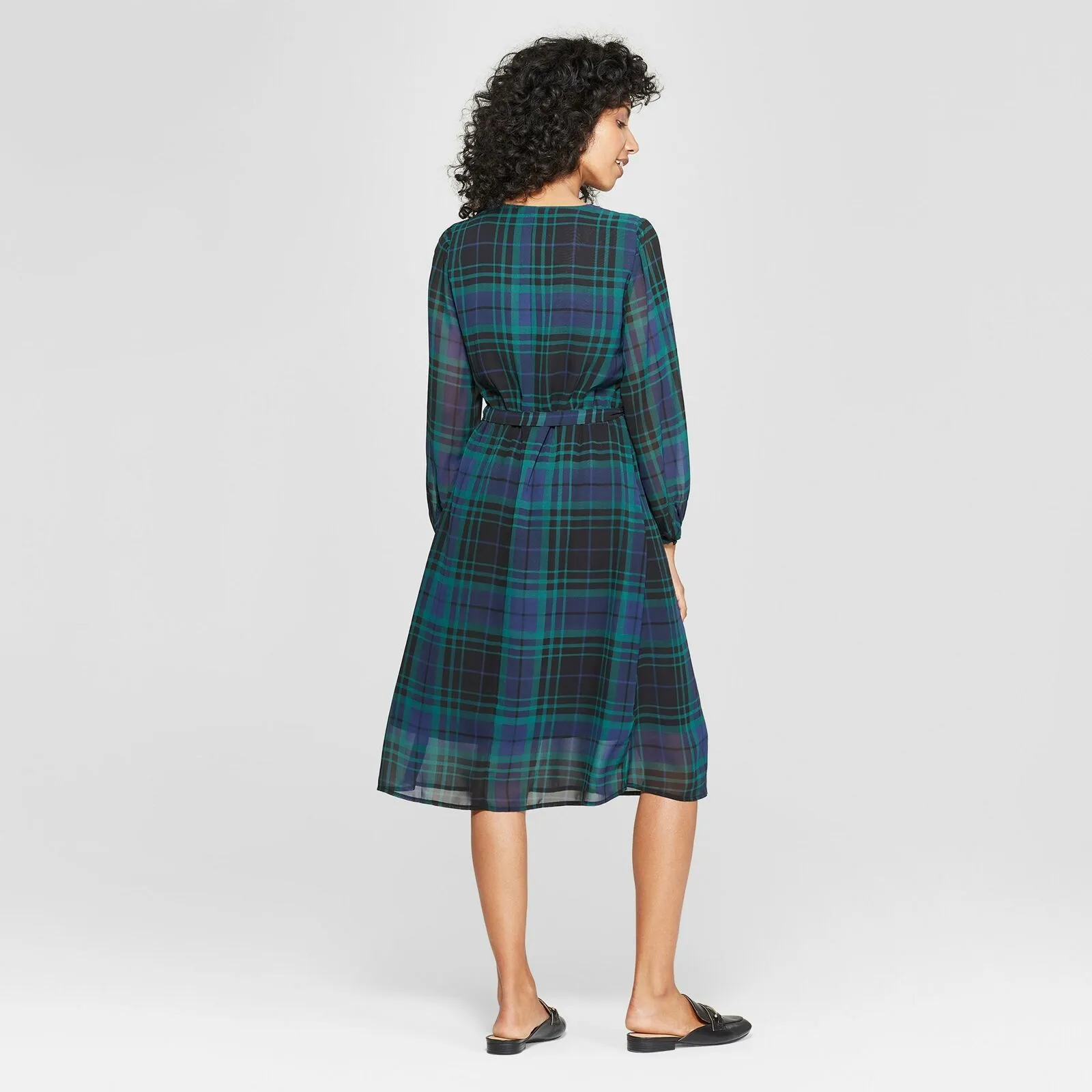 A New Day Women's Long Sleeve Midi Sheath Dress