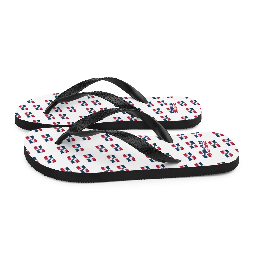 All-Over Emoji República Dominicana Flag Flip-Flops