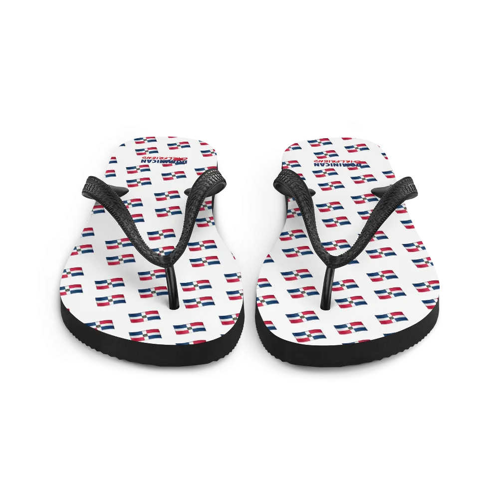 All-Over Emoji República Dominicana Flag Flip-Flops