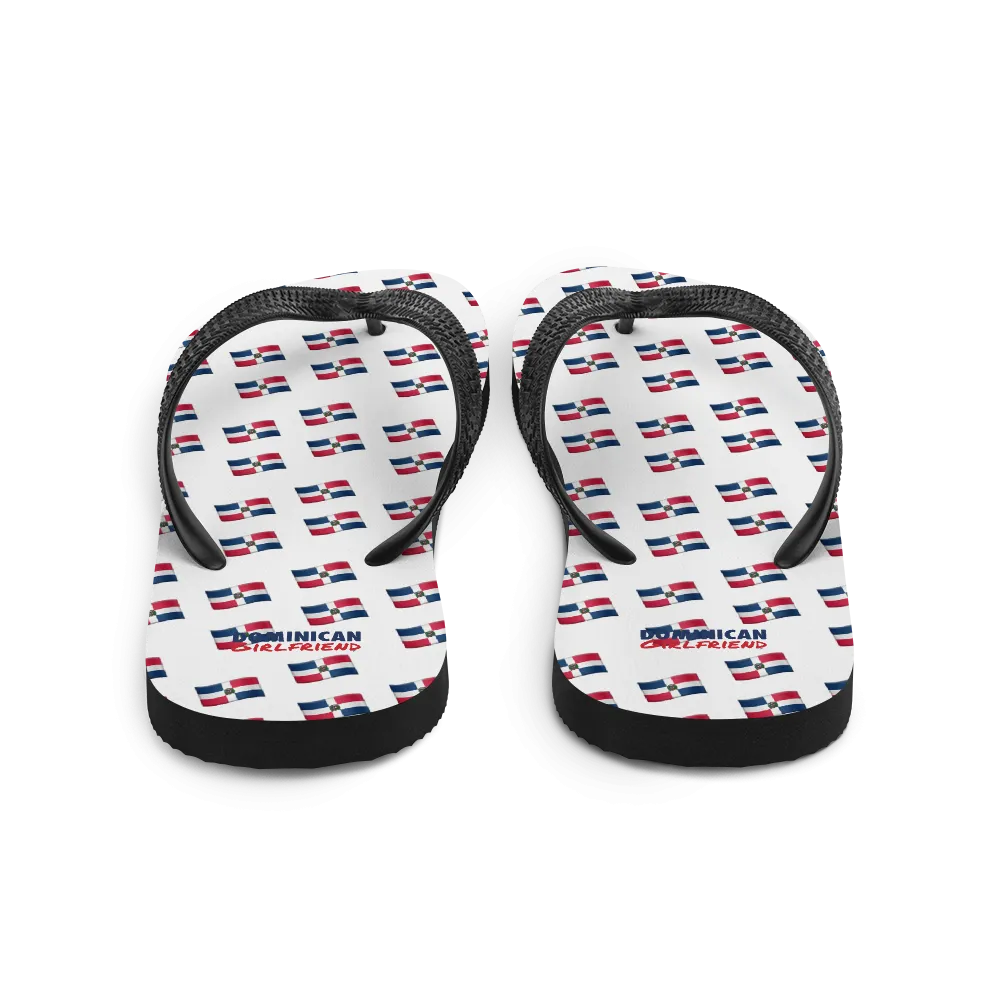 All-Over Emoji República Dominicana Flag Flip-Flops