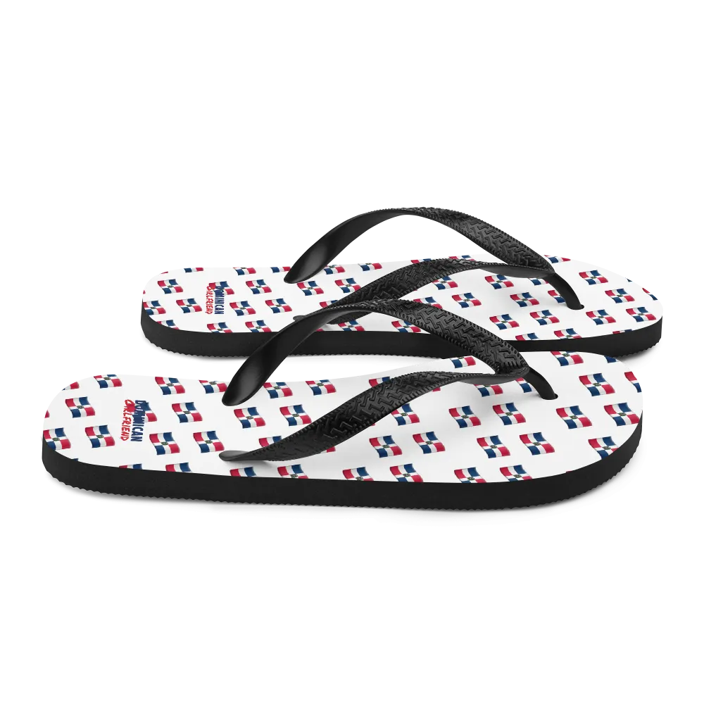 All-Over Emoji República Dominicana Flag Flip-Flops