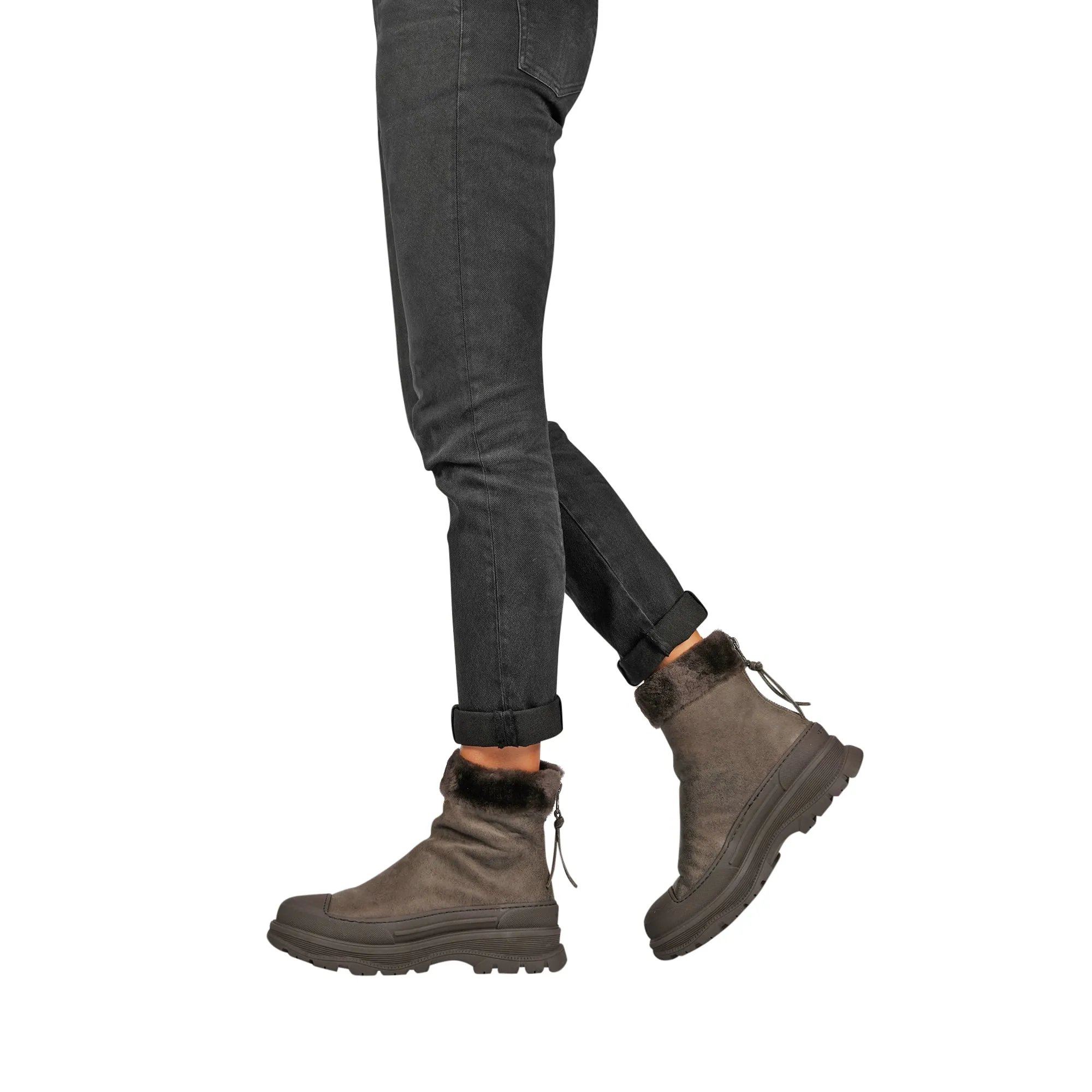 Ankle Boot Montone Cerato Anthracite Brown