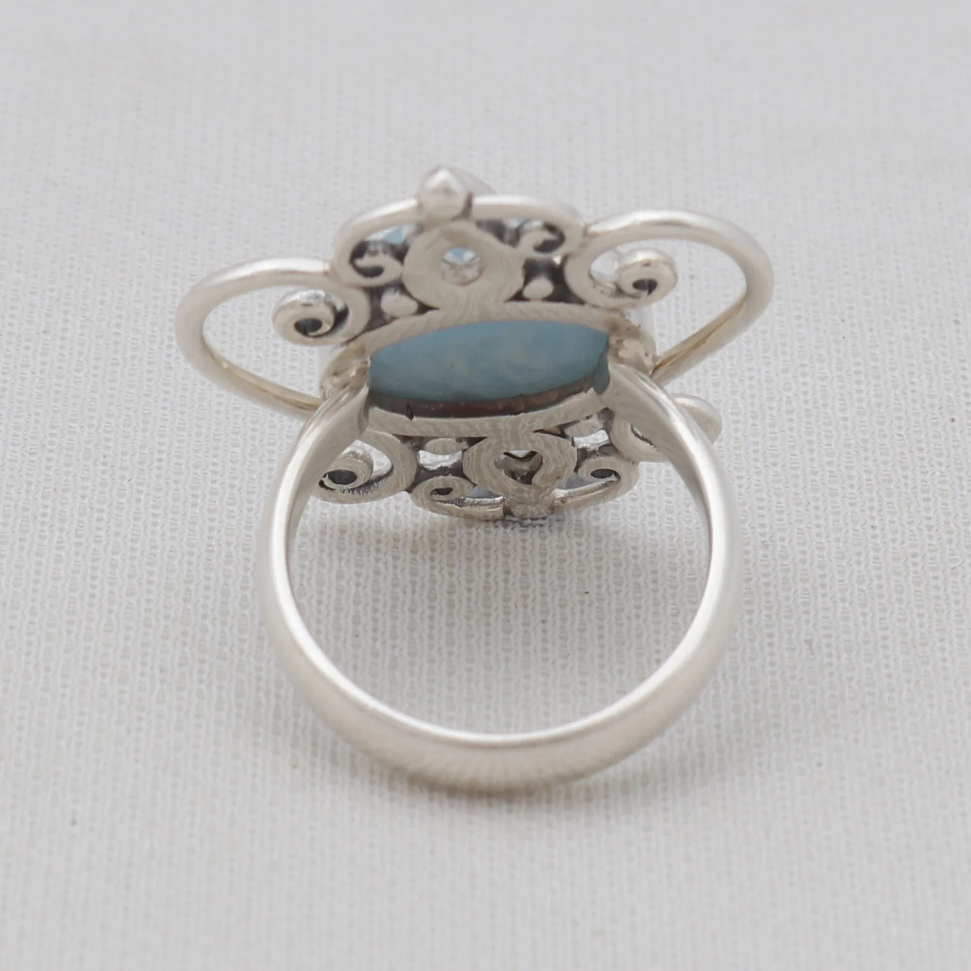 Aquamarine Silver Rings