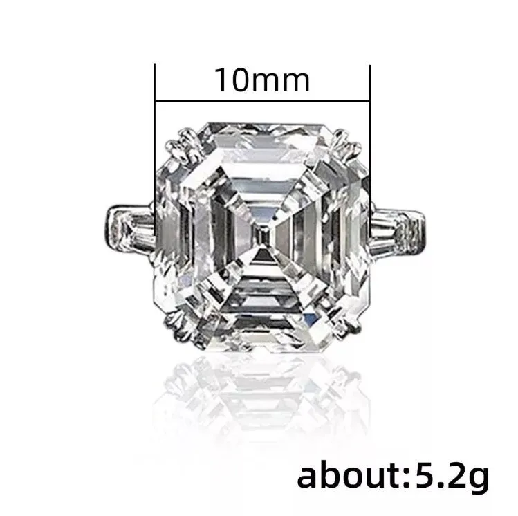 Asscher Diamond Ring | Vintage Diamond Ring | Emerald Diamond Ring | Womens Engagement Ring | Asscher Ring | Womens Wedding Ring | Ring