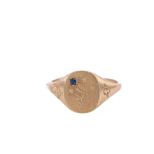 Astral Engraved Signet Rings