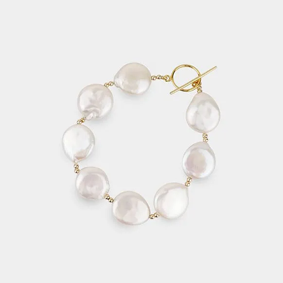 Baroque Pearls Bracelet Modern Silver Jewelry