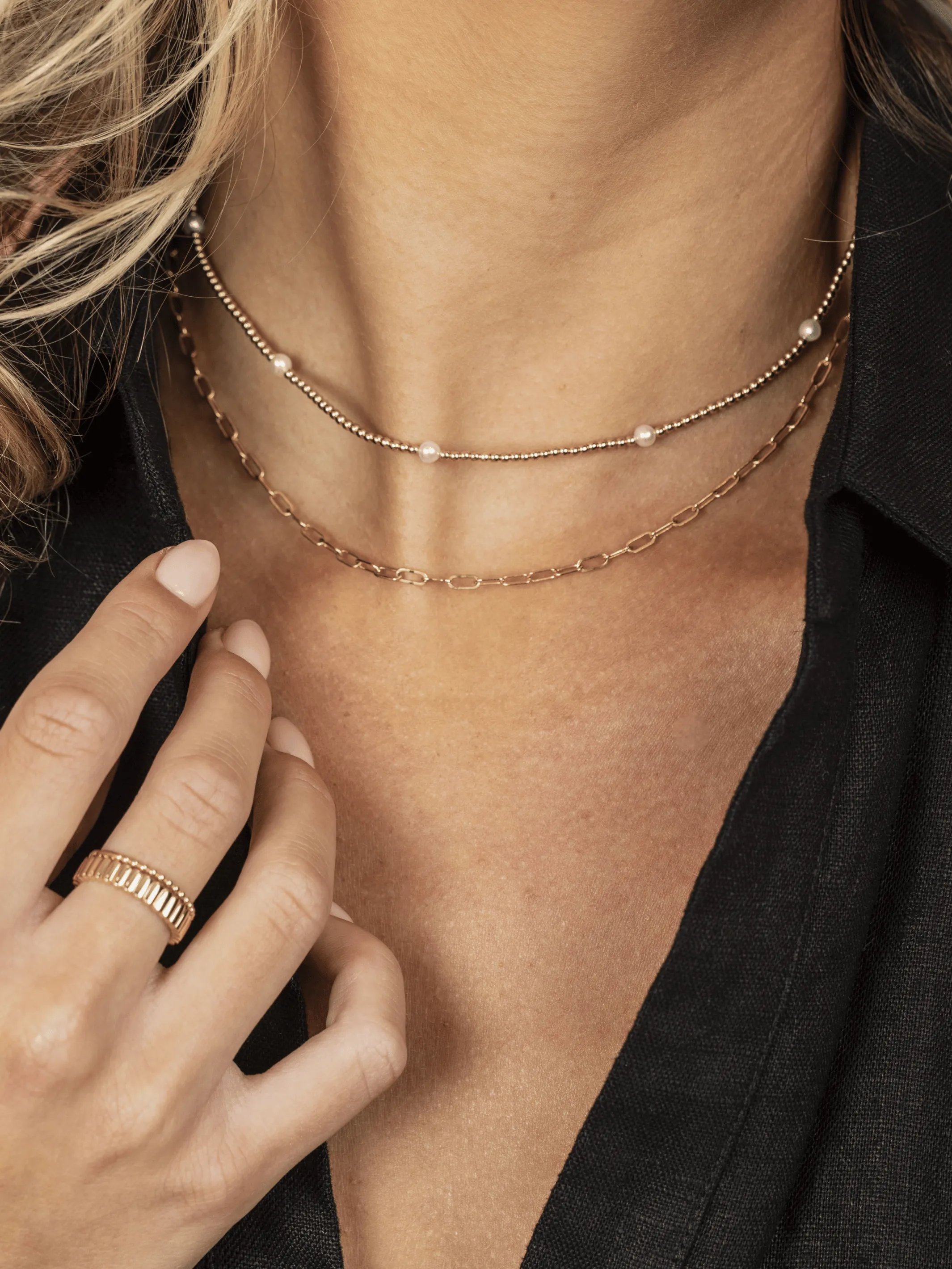 Beaded Band 14K