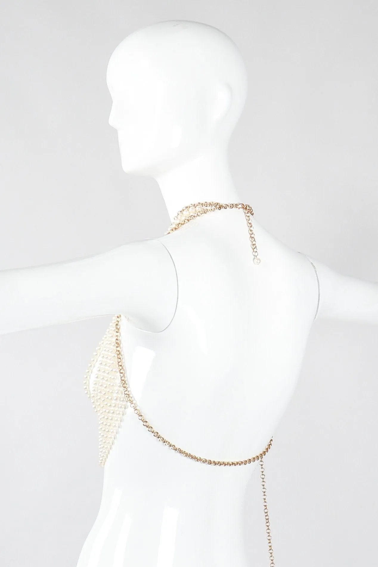 Bill Smith Pearl Bra & Skirt Bodychain Set