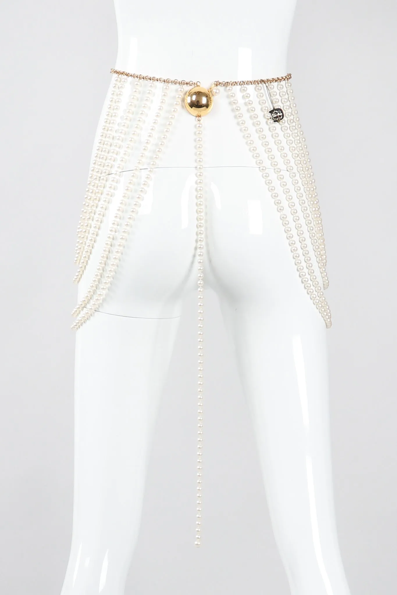 Bill Smith Pearl Bra & Skirt Bodychain Set