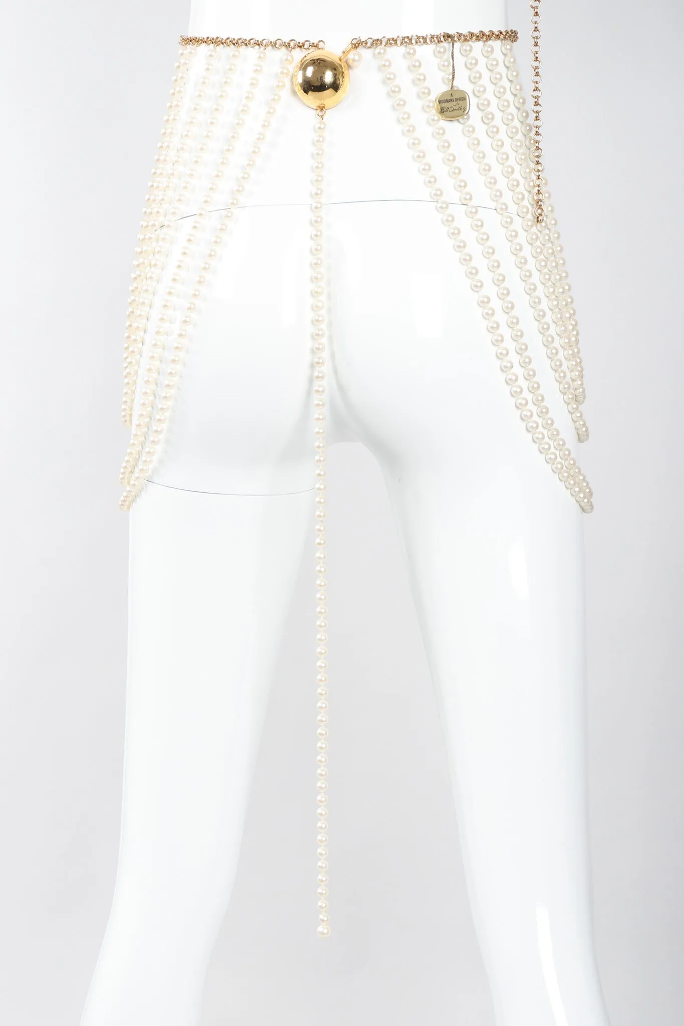 Bill Smith Pearl Bra & Skirt Bodychain Set