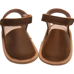 Brown- Emmie Flats - US Size 2-4 - Soft Sole