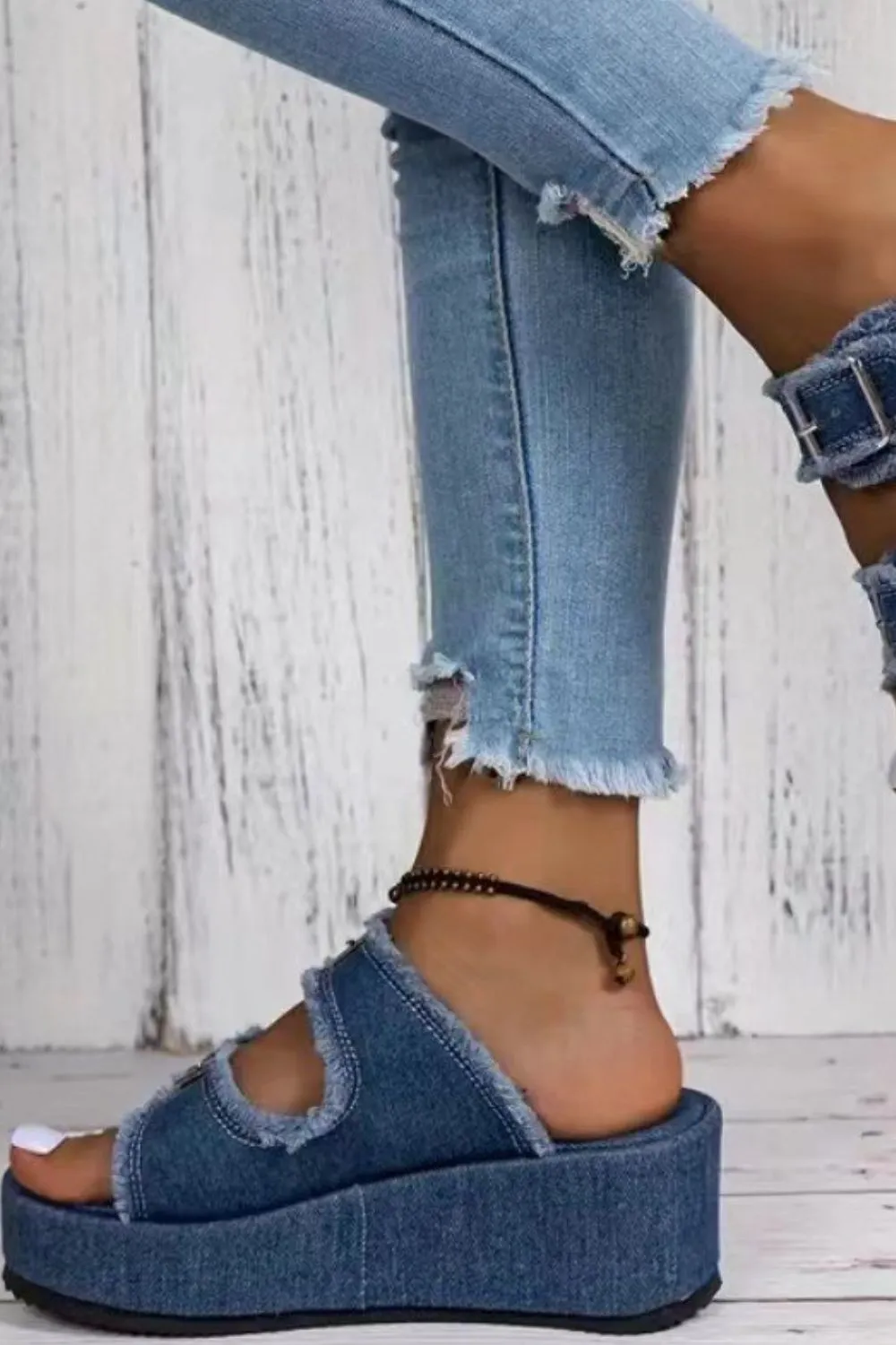 Buckle it Up Wedge Sandal (3 Colors)