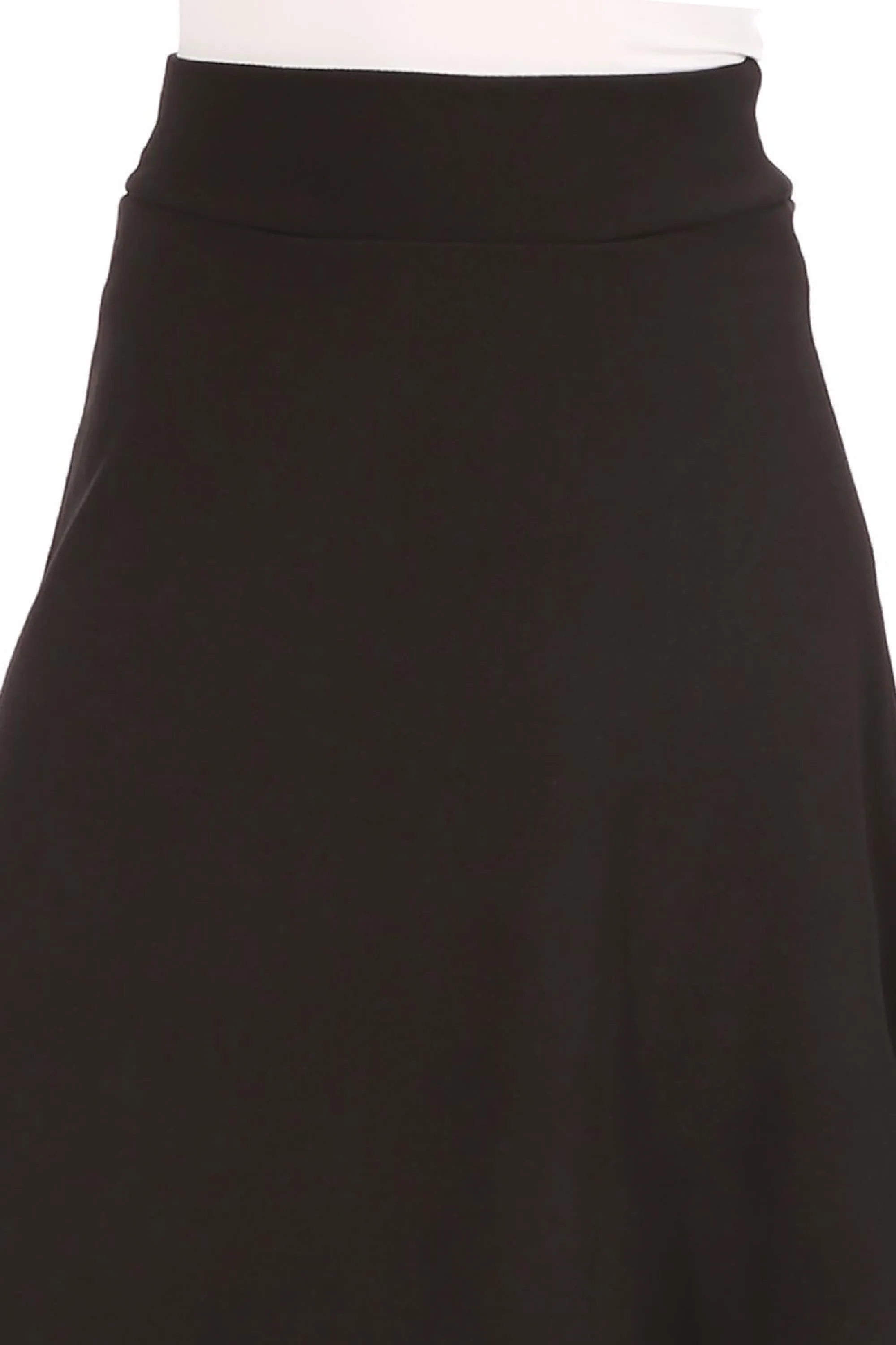 Casual Solid Flare A-line Long Skirt with Elastic Waistband S5001 $10Each