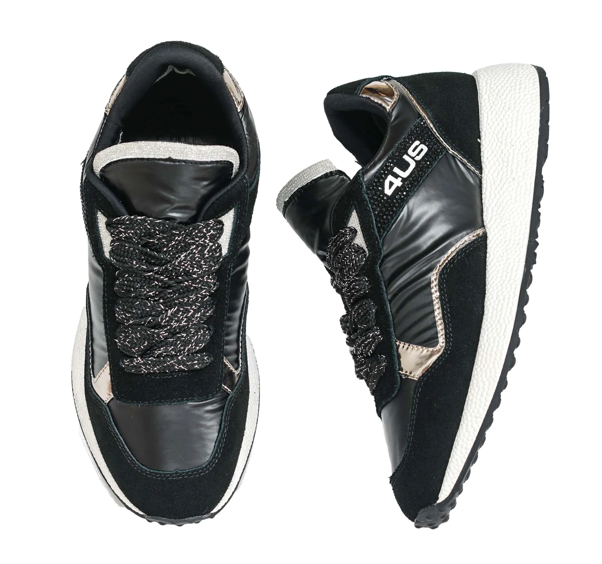 Cesare Paciotti 4US Women’s Black Sneaker BB7022 40% OFF