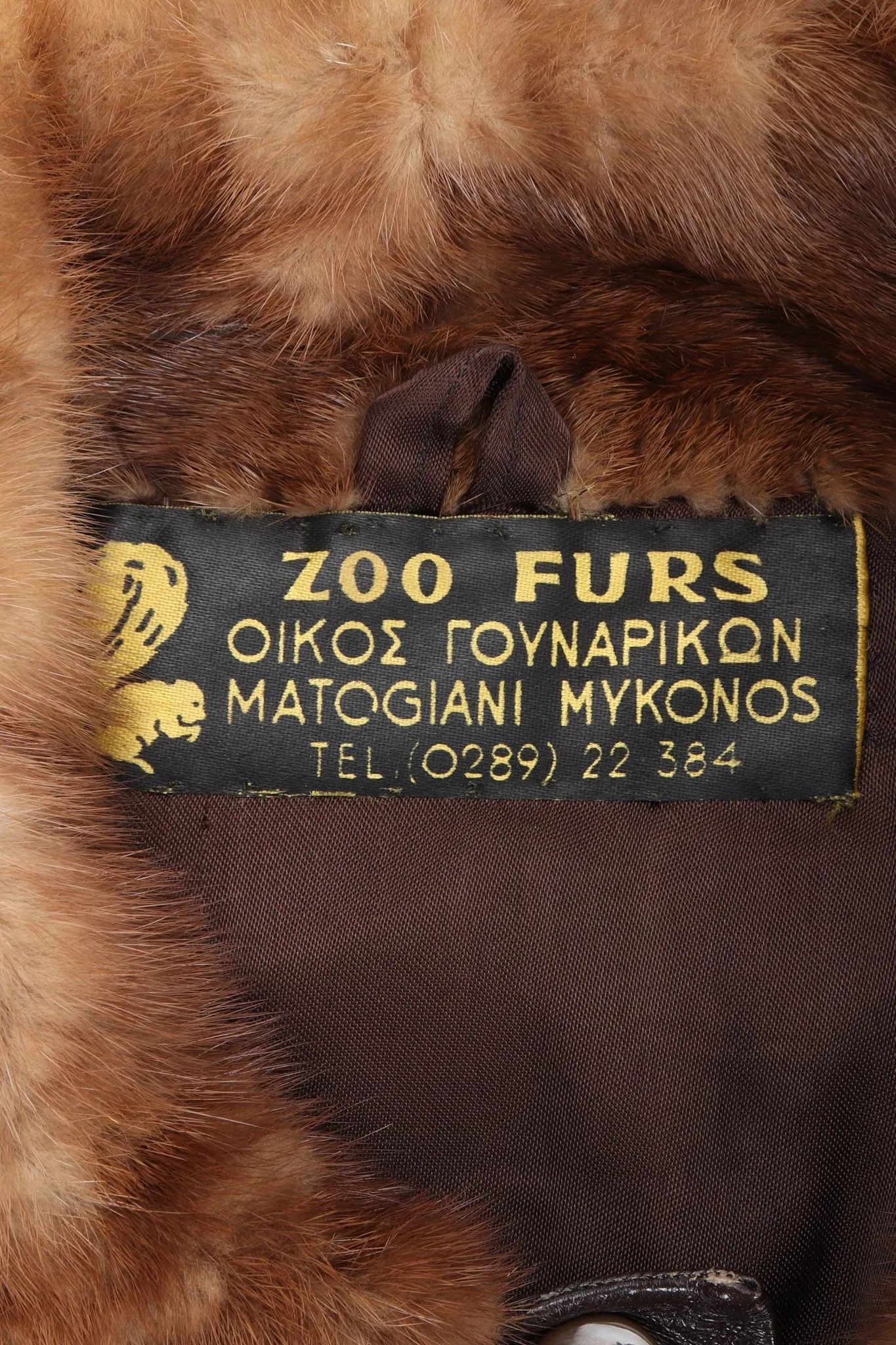 Chevron Mink Fur Jacket