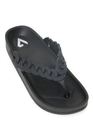 CHIC FLIP-FLOPS-BLACK