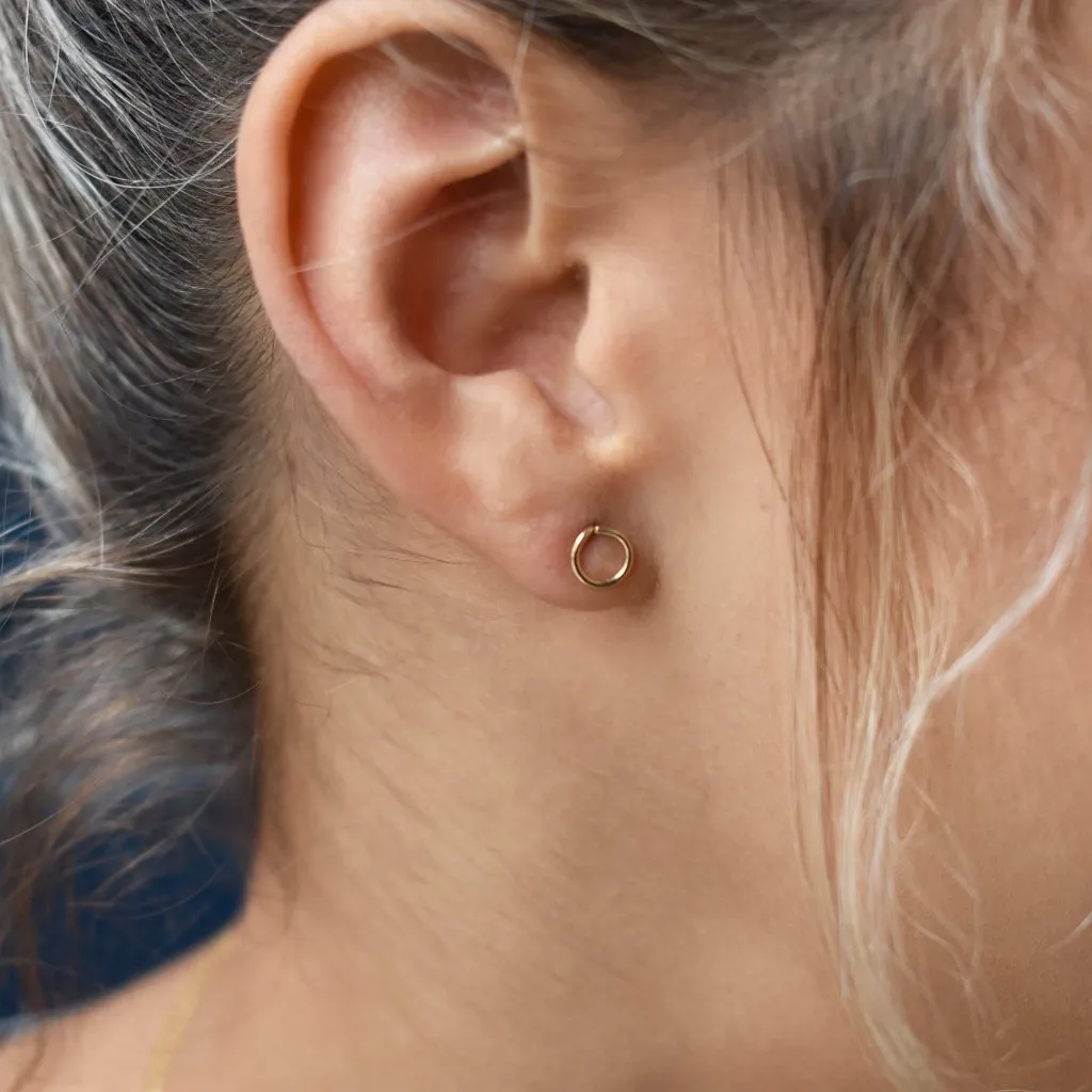 Circle Wirewrapped Studs
