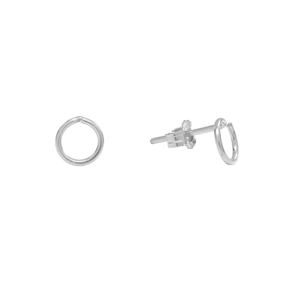 Circle Wirewrapped Studs