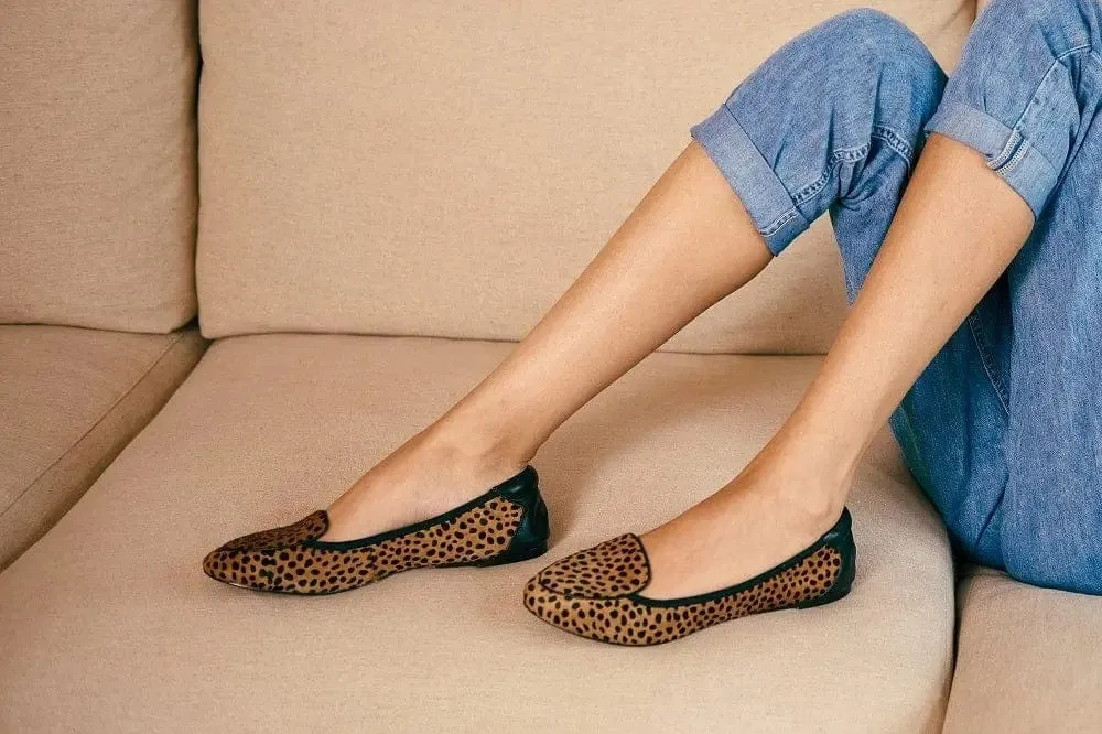 Clapham - Leopard Print Leather Loafers