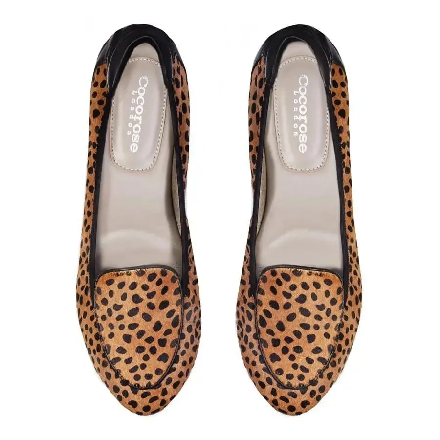 Clapham - Leopard Print Leather Loafers