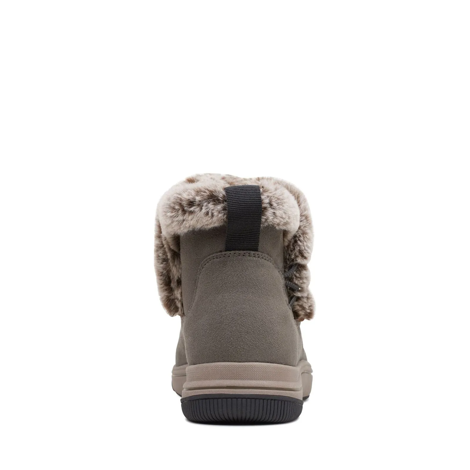 Clarks Women's Breeze Fur Dark Olive Textile 26168888