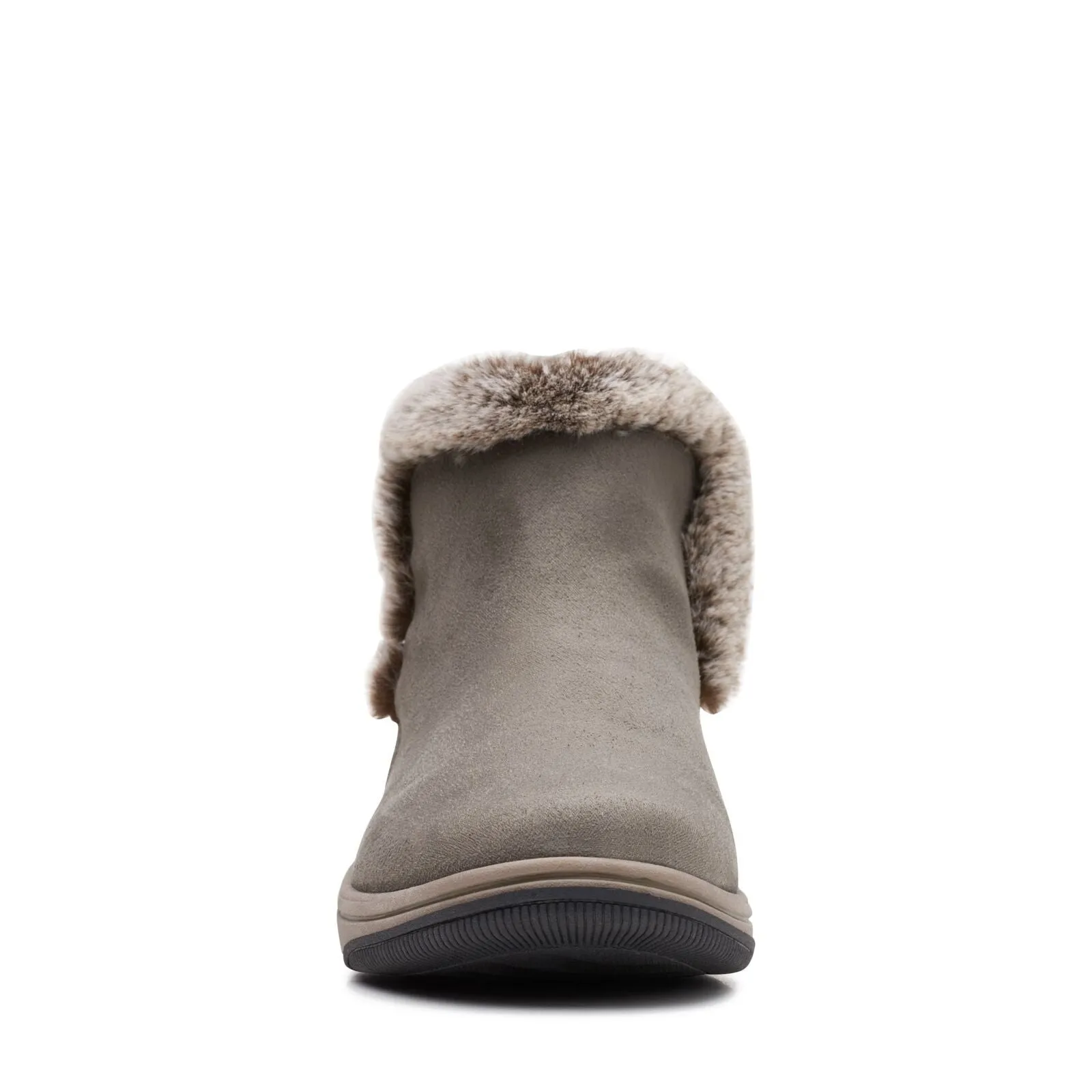 Clarks Women's Breeze Fur Dark Olive Textile 26168888