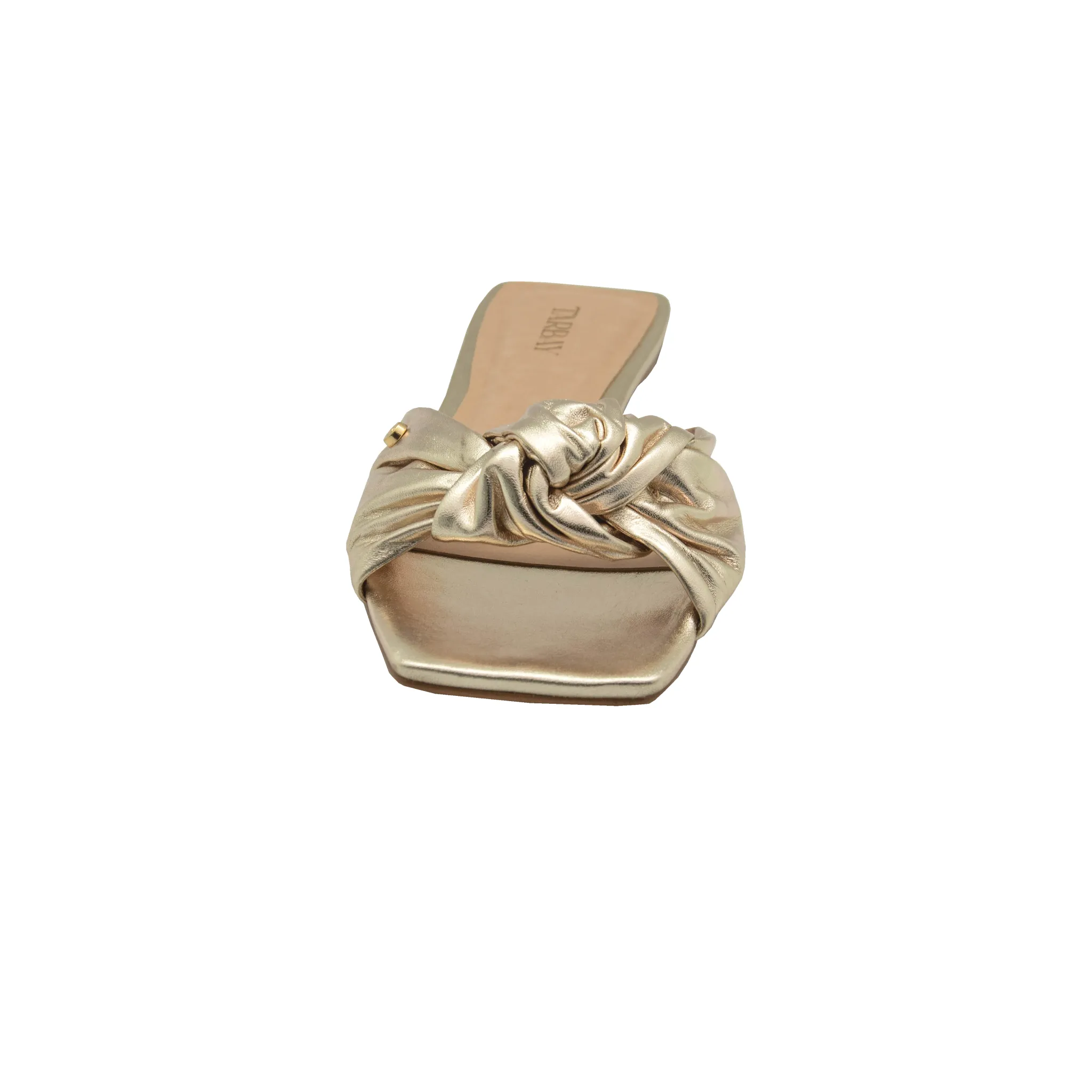 Cloe Flat Sandals - Light Gold