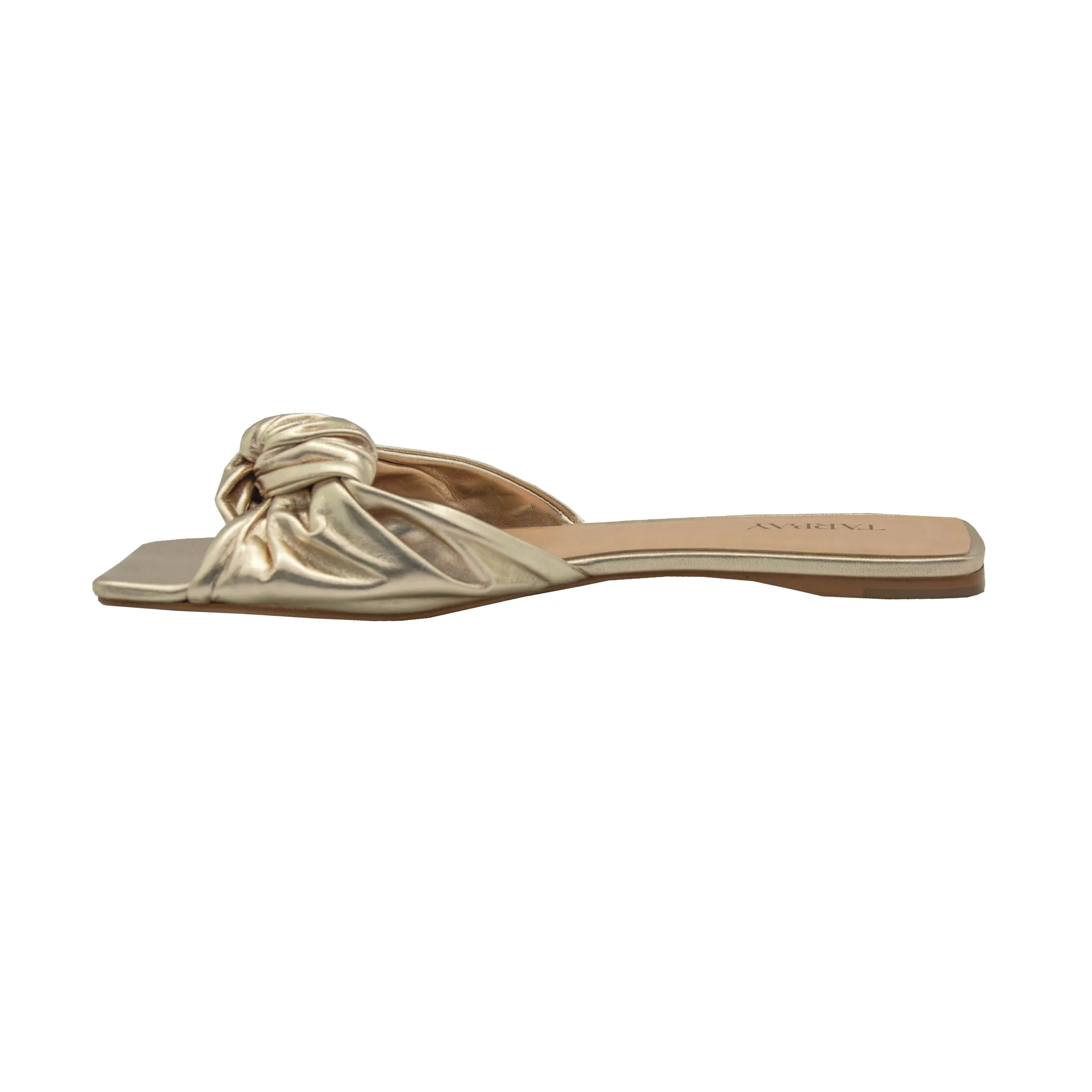 Cloe Flat Sandals - Light Gold