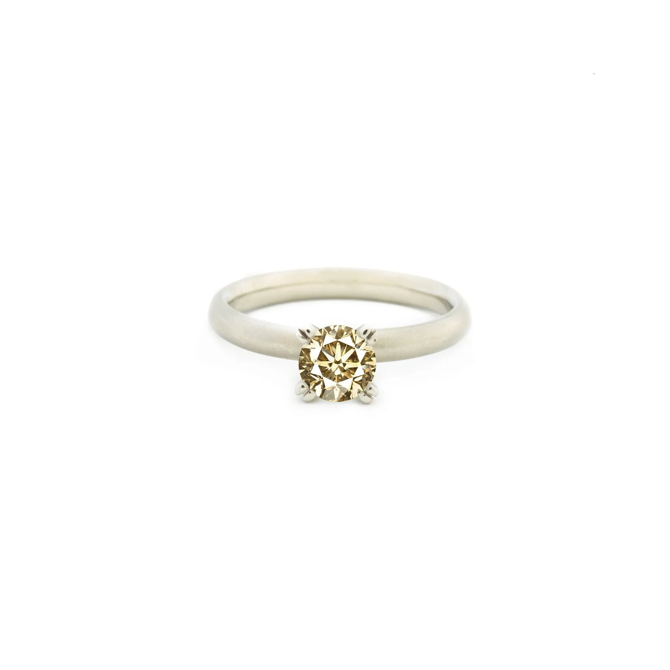 Cognac "Leslie" Solitaire Mount by Anne Sportun
