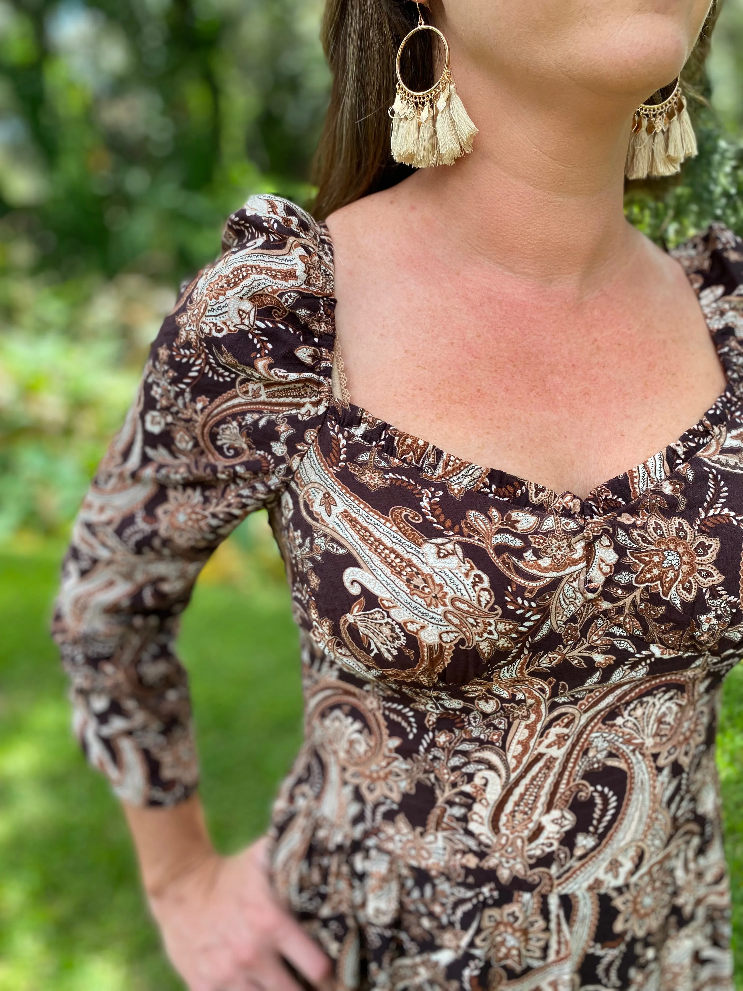 Colors of the Wind Sweetheart Midi Dress