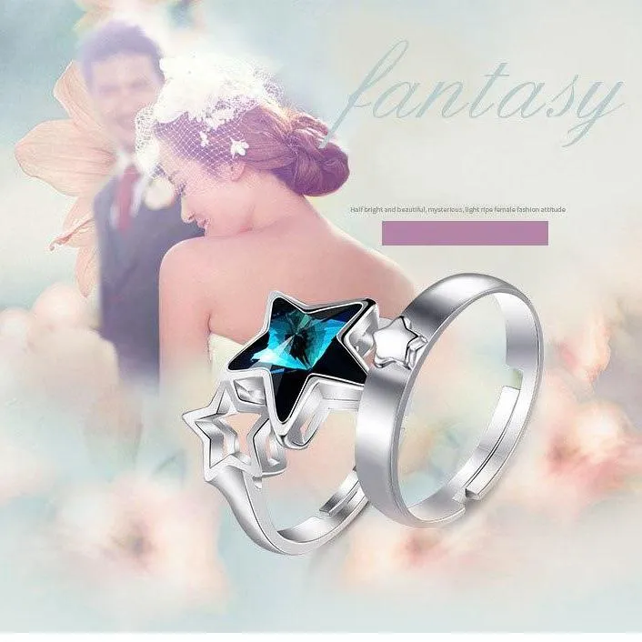 Couple Rings Romantic Adjustable